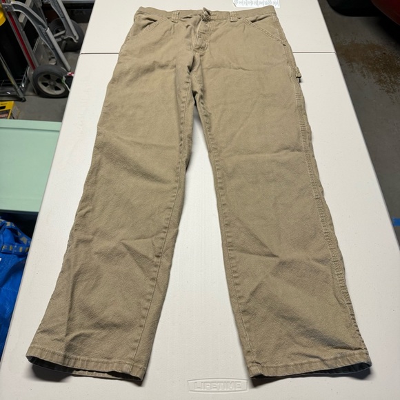 Wrangler Men's Tan Cargo Pants Size 34x32 EUC - Picture 1 of 6
